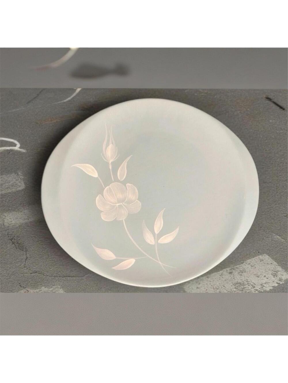 Vintage Sky Line Canonsburg Pottery Hand Painted Floral Plate